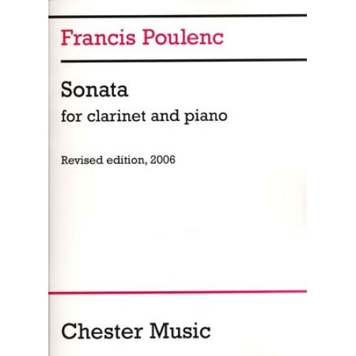CHESTER MUSIC POULENC FRANCIS - SONATE - CLARINETTE & PIANO