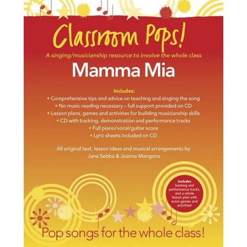 ABBA - CLASSROOM POP SONGSHEETS MAMMA MIA! + CD - POP