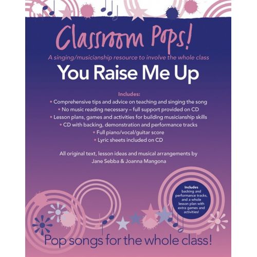 CHESTER MUSIC CLASSROOM POP SONGSHEETS YOU RAISE ME UP PIANO/VOCAL/GUITAR + CD - PVG