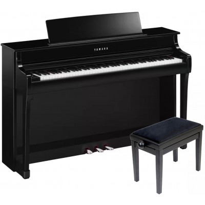 CLP 845 Polished Ebony and his bench