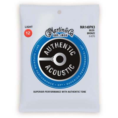 MA140PK3 Authentic 80/20 Light 12-54 Pack de 3