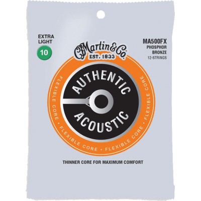 MARTIN & CO MA500FX BRONZE PHOSPHOREUX BRONZE 12 CORDES EXTRA LIGHT