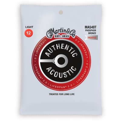 MARTIN & CO MA540T AUTHENTIC TREATED LIGHT 92/8 PHOSPHOR BRONZE LIGHT 12-16-25-32-42-54