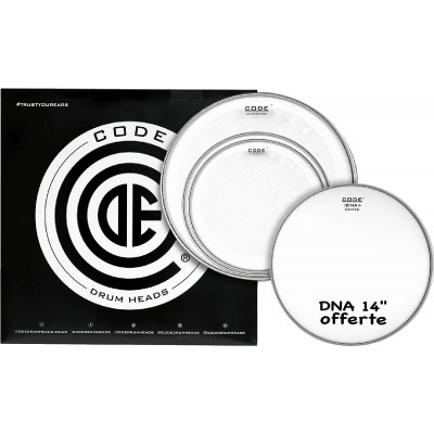 Code Drum Head Tom Pack Generator Transparente Standard + Cc 14 Dna Sablee