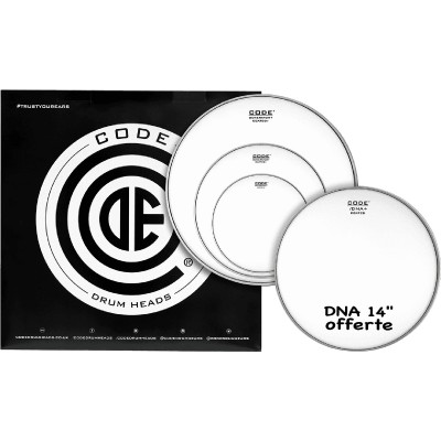 CODE DRUM HEAD Tom Pack GENERATOR Sablée Rock 10/12/16/+CC 14 DNA Sablée