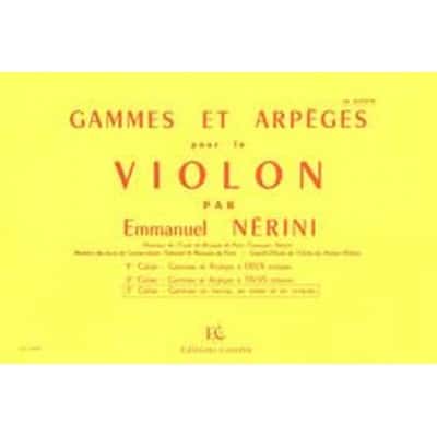  Nerini Emmanuel - Gammes Et Arpges Vol.3 - Violon