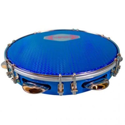 CONTEMPORANEA C-PF10-01B - PANDEIRO 10" BLEU - PEAU BLEUE