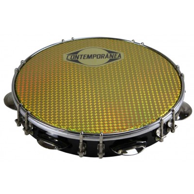 Contemporanea C-pf10-01bg - Pandeiro 10 Noir - Peau Or 
