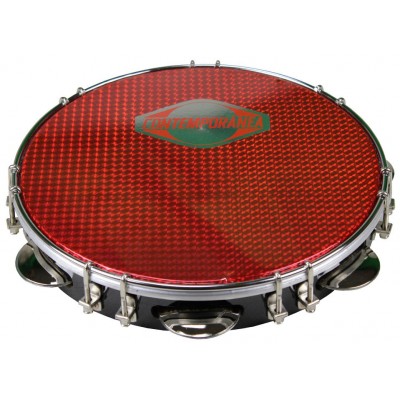 CONTEMPORANEA C-PF10-01BR - Pandeiro 10" Noir - Peau Rouge