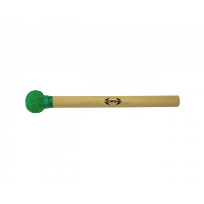 C-BS09G - Mailloche De Surdo Verte Bois Petite Tête, 30Cm