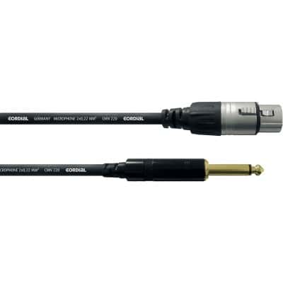 CORDIAL AUDIO CABLE XLR FEMALE XLR/ MONO JACK 5 M