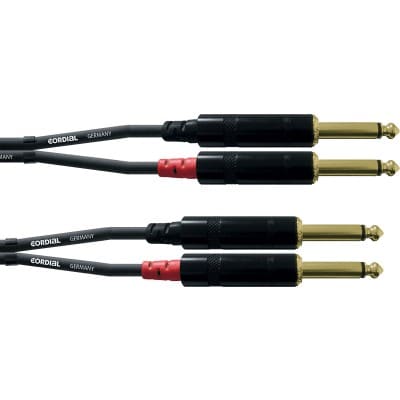 AUDIO CABLE DOUBLE JACK MONO 60 CM