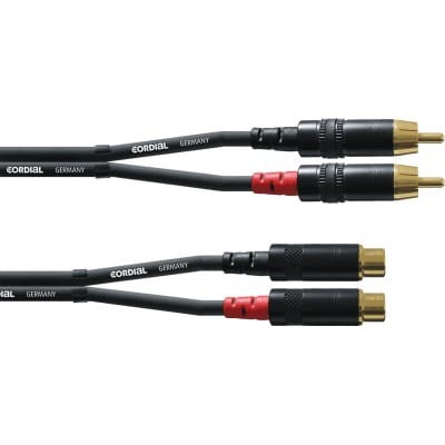 Cordial Cable Audio Rca Male/femelle 3 M