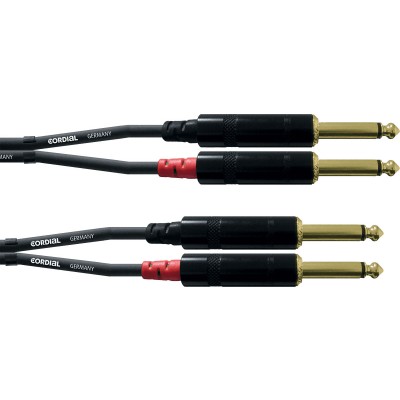 CORDIAL Câble Audio Double Jack Mono 6 M