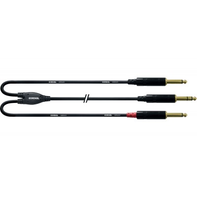 AUDIO CABLE JACK ST. - 2 MONO JACK 90 CM