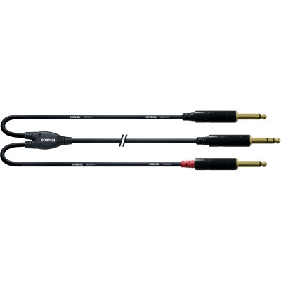 CABLE AND STEREO JACK/2 JACK MONO 1.5 M