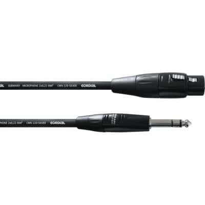 CORDIAL AUDIO CABLE XLR FEMALE XLR/STEREO JACK 3 M