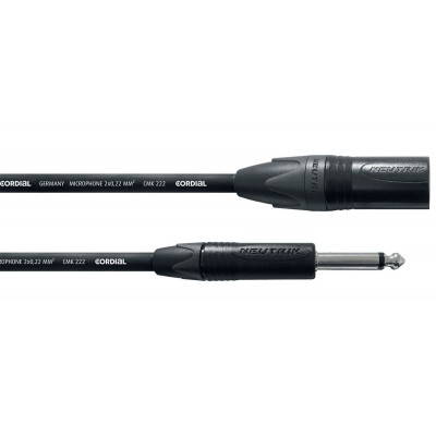Cable Audio XLR Mâle/jack Mono 2,5 M
