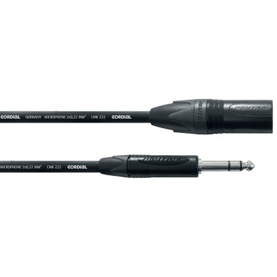 STEREO AUDIO CABLE XLR MALE/JACK 2.5 M