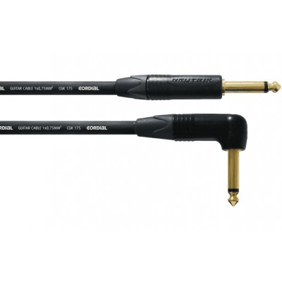 CORDIAL GUITAR CABLE JACK STRAIGHT-EDGED 6 M