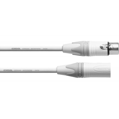 CORDIAL MICROPHONE CABLE XLR 10 M WHITE