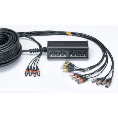 CORDIAL STAGEBOX 12 INPUTS 4 OUTPUTS XLR CABLE 30 M