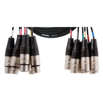 CORDIAL Multipaire 8 XLR Mâle/femelle 3 M