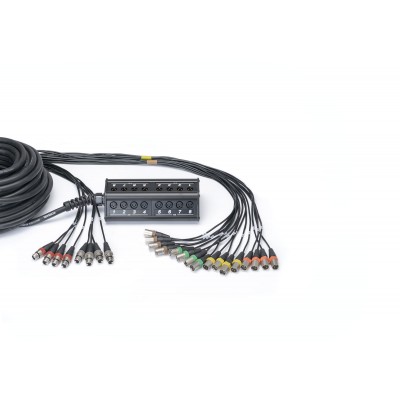 CORDIAL Boitier de Scène 16 Entres 8 Sorties XLR Câble 30 M