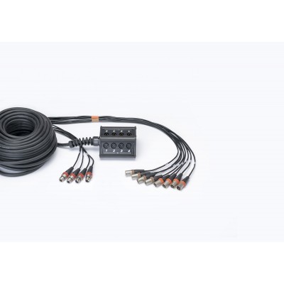 CORDIAL Boitier de Scène 8 Entres 4 Sorties XLR Câble 15 M