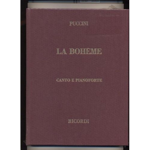RICORDI PUCCINI G. - BOHEME - CHANT ET PIANO