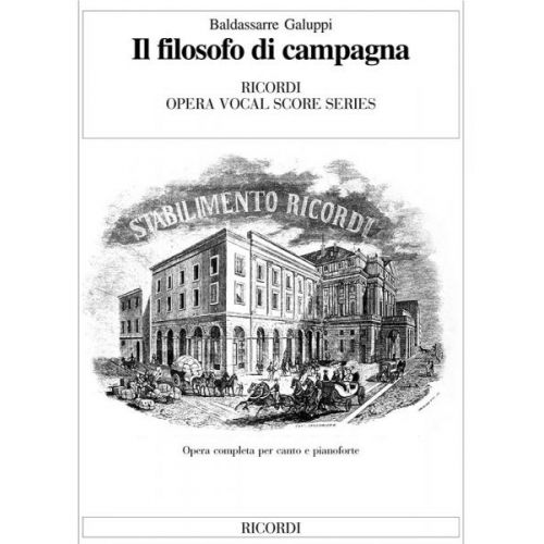 GALUPPI B. - FILOSOFO DI CAMPAGNA - CHANT, PIANO
