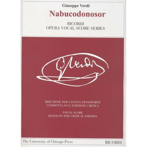 VERDI G. - NABUCODONOSOR - CHANT ET PIANO