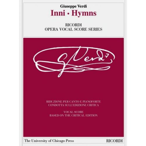 VERDI G. - INNI - HYMNS - CHANT, PIANO