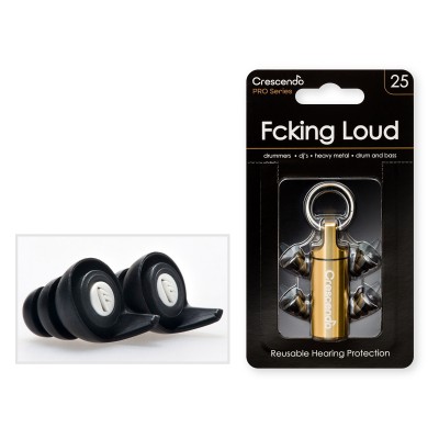 CRESCENDO Pro Fcking Loud 25 - Filtres Auditifs - SNR 20DB
