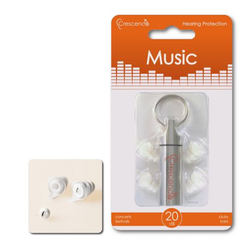 CRESCENDO SNR19DB - PROTECTIONS AUDITIVES MUSIC (FILTRES UNIVERSELS HAUTE FIDÉLITÉ)