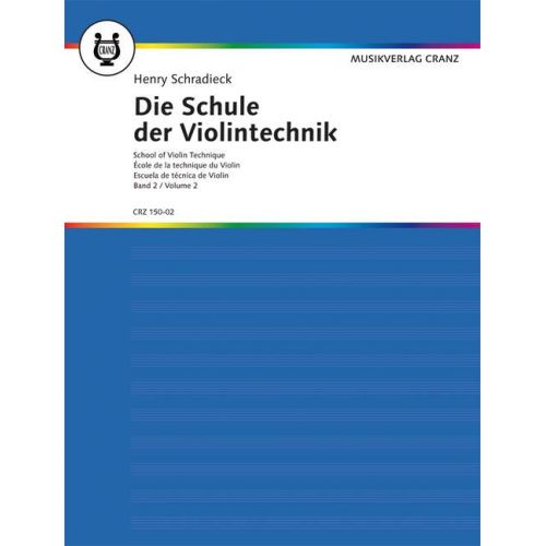 SCHRADIECK HEINRICH - SCHOOL OF VIOLIN TECHNIQUE BAND 2 - VIOLIN