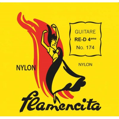 CLASSIC STRING FLAMENCITA 4TH FILE METAL SILVER