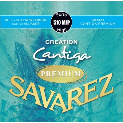 SAVAREZ CORDES CLASSIQUES CREATION CANTIGA PREMIUM JEUX 510MJP TENSION FORTE