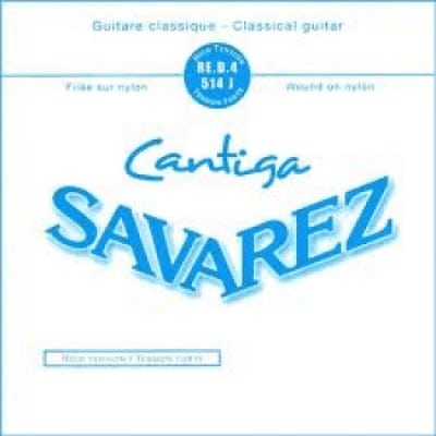 SAVAREZ CLASSIC STRINGS NEW CRISTAL-CANTIGA UNIT BY 10 PIECES 4TH BLUE FILEE METAL AR