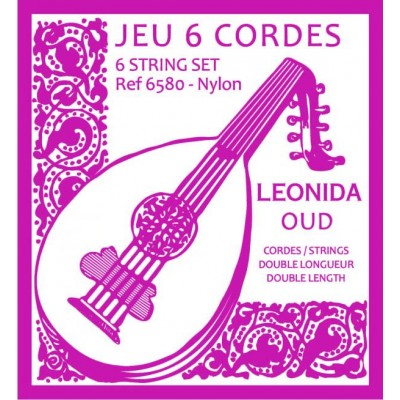 CORDES OUD LEONIDA JEUX 6 CORDES DOUBLE LONGUEUR