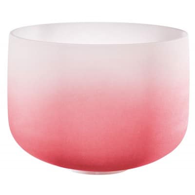 SONIC ENERGY MEINL SONIC ENERGY CRYSTAL SINGING BOWL 14" COLOUR-FROSTED, RED, NOTE C4, ROOT CHAKRA