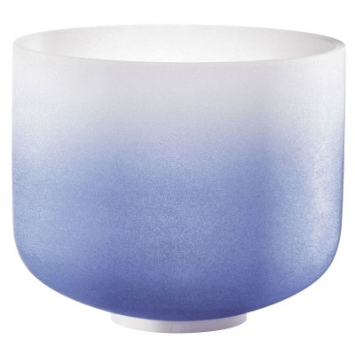 SONIC ENERGY MEINL SONIC ENERGY CRYSTAL SINGING BOWL 9" COLOUR-FROSTED, DARK BLUE, NOTE A4, BROW CHAKRA