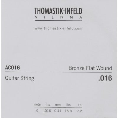 Thomastik Cordes Guitare Acoustique Plectrum Acoustic Series. Sans Nickel .016