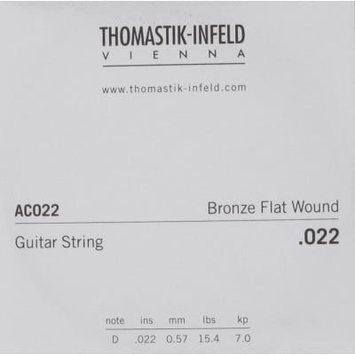 Thomastik Cordes Guitare Acoustique Plectrum Acoustic Series. Sans Nickel .022