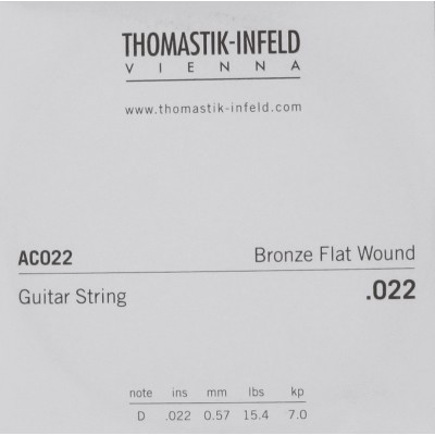 THOMASTIK ACOUSTIC GUITAR STRINGS PLECTRUM ACOUSTIC SERIES. NICKEL-FREE.022