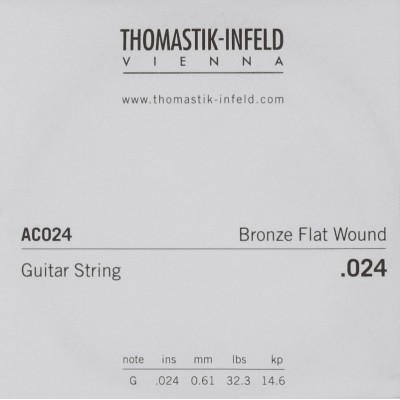THOMASTIK THOMASTIK ACOUSTIC GUITAR STRINGS PLECTRUM ACOUSTIC SERIES. NICKEL-FREE.024