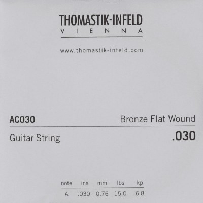 THOMASTIK THOMASTIK ACOUSTIC GUITAR STRINGS PLECTRUM ACOUSTIC SERIES. NICKEL-FREE.030