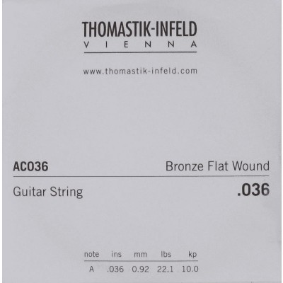 ACOUSTIC GUITAR STRINGS PLECTRUM ACOUSTIC SERIES. NICKEL-FREE.036