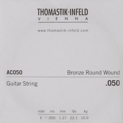 THOMASTIK ACOUSTIC GUITAR STRINGS PLECTRUM ACOUSTIC SERIES. NICKEL-FREE.050