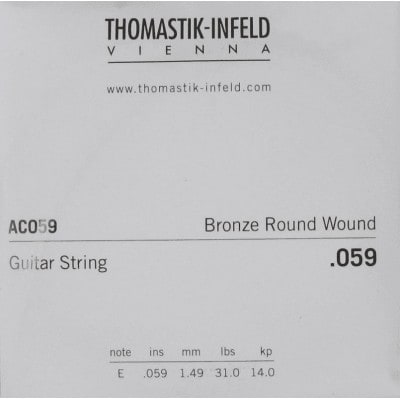 AC059 PLECTRUM BRONZE FLAT WOUND 059